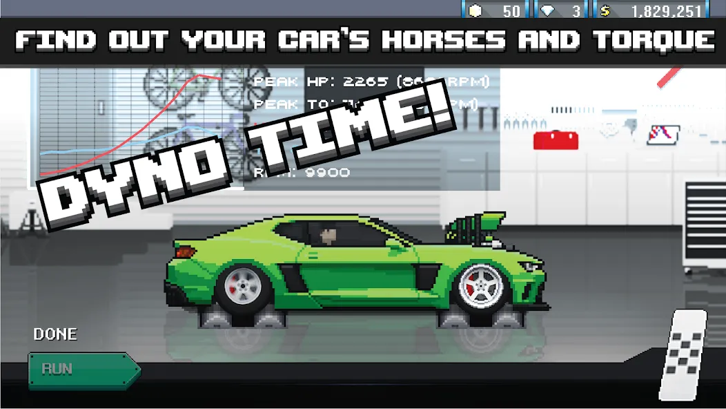 Скачать Pixel Car Racer мод — Безлимитные деньги и топливо — скриншот 3