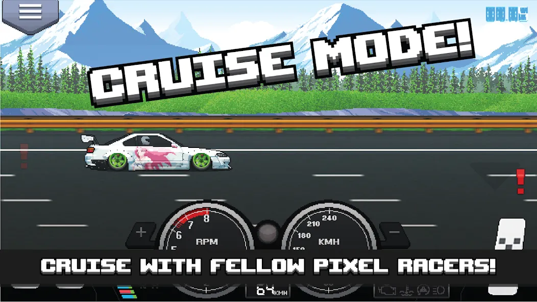 Скачать Pixel Car Racer мод — Безлимитные деньги и топливо — скриншот 4