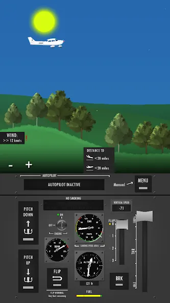 Скачать Flight Simulator 2d - sandbox Mod APK — Бесконечное топливо и открыты все самолёты — скриншот 2