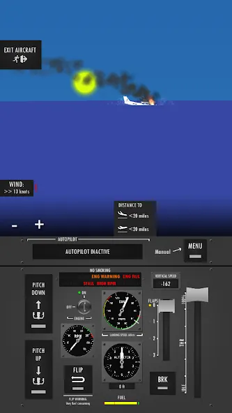 Скачать Flight Simulator 2d - sandbox Mod APK — Бесконечное топливо и открыты все самолёты — скриншот 4