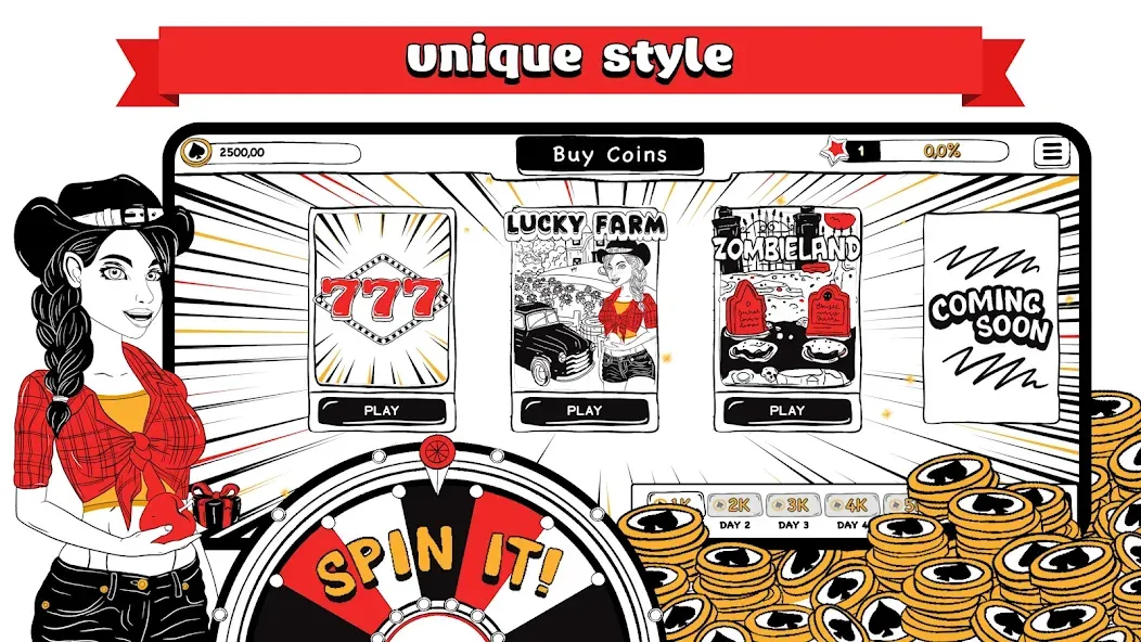 Скачать B&W Casino Mod APK — Безлимитные монеты и разблокированы все столы — скриншот 1