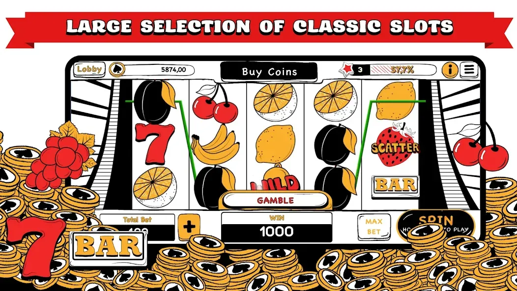 Скачать B&W Casino Mod APK — Безлимитные монеты и разблокированы все столы — скриншот 2