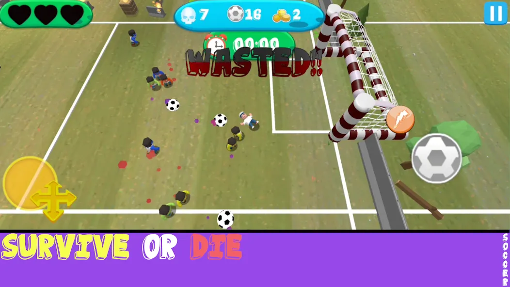 Soccer Apocalypse Survival (Мод: Безлимитные ресурсы и улучшенная экипировка) — скачать на Андроид — скриншот 2 Soccer Apocalypse Survival (Мод: Безлимитные ресурсы и улучшенная экипировка) — скачать на Андроид — скриншот 2