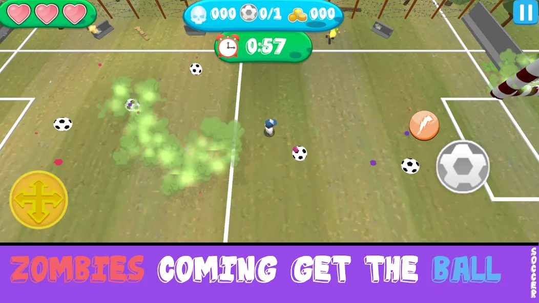 Soccer Apocalypse Survival (Мод: Безлимитные ресурсы и улучшенная экипировка) — скачать на Андроид — скриншот 3 Soccer Apocalypse Survival (Мод: Безлимитные ресурсы и улучшенная экипировка) — скачать на Андроид — скриншот 3