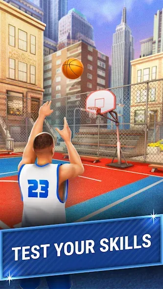 3pt Contest: Basketball Games — последняя версия с модом (Безлимитные деньги и мячи) — скриншот 4 3pt Contest: Basketball Games — последняя версия с модом (Безлимитные деньги и мячи) — скриншот 4
