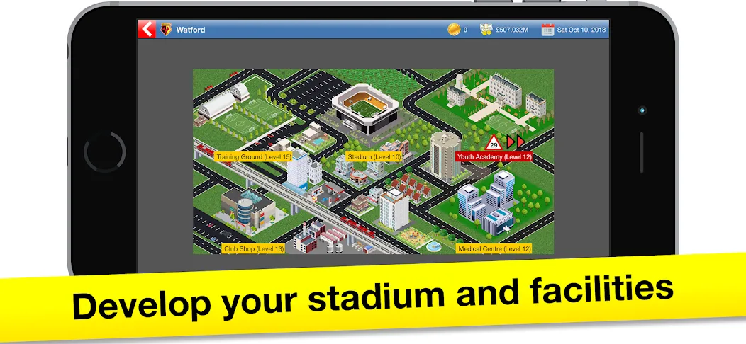 Soccer Tycoon: Football Game MOD APK: Безлимитные деньги и ресурсы — скриншот 2