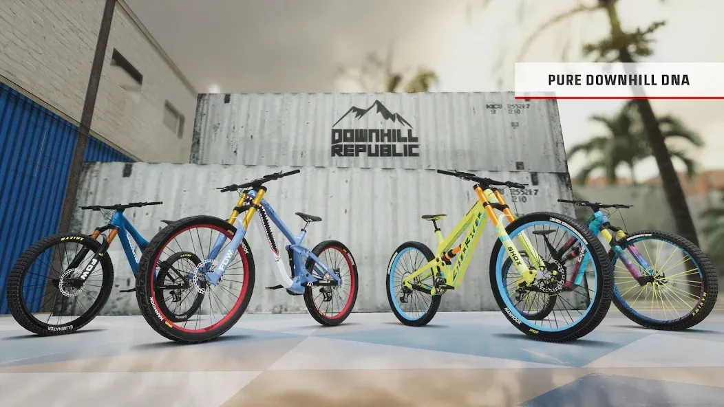 Downhill Republic (Мод: Безлимитные деньги и все трассы открыты) — скачать на Андроид — скриншот 2