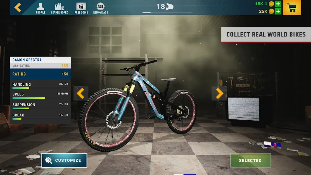 Downhill Republic (Мод: Безлимитные деньги и все трассы открыты) — скачать на Андроид — скриншот 4