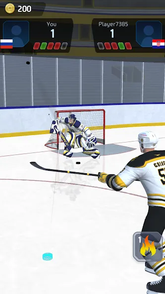 Hockey Game Stars 3D мод на Андроид: Безлимитные деньги и все улучшения — скриншот 3