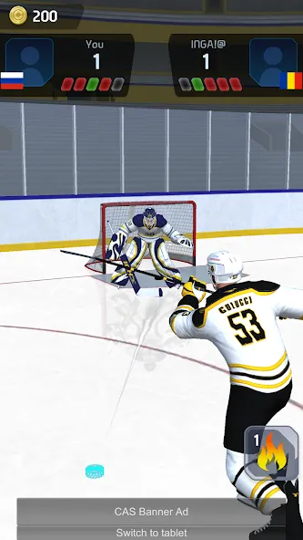 Hockey Game Stars 3D мод на Андроид: Безлимитные деньги и все улучшения — скриншот 4