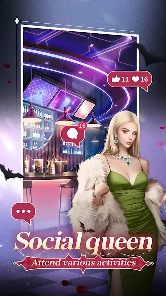 Скачать Twilight Kiss: Eternal Love на Андроид с модом — Бесконечные монеты и открытые наряды — скриншот 4 Скачать Twilight Kiss: Eternal Love на Андроид с модом — Бесконечные монеты и открытые наряды — скриншот 4