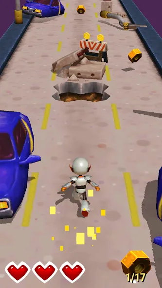 Hmoman Run - Racing game — скачать мод: Бесконечные монеты и ускорение — скриншот 2