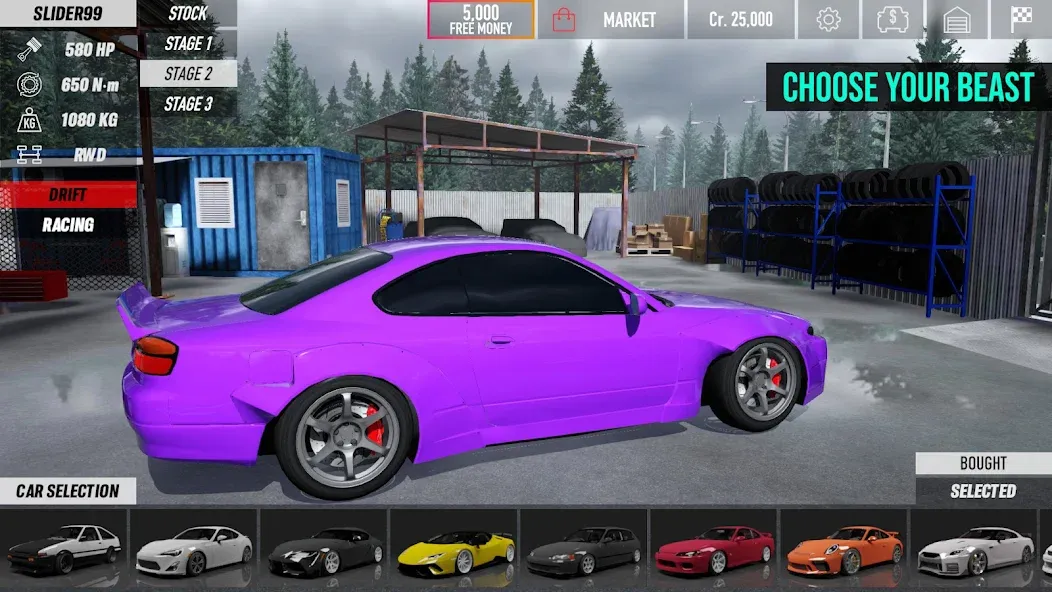 Скачать взлом The Touge — Безлимитные деньги и все машины открыты — скриншот 1