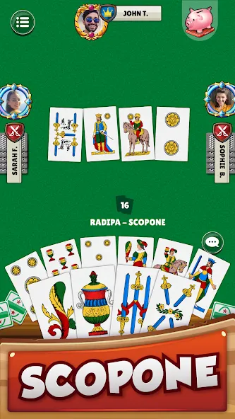 Scopa - Italian Card Game на телефон — скачать мод: Безлимитные монеты и все карты открыты — скриншот 4 Scopa - Italian Card Game на телефон — скачать мод: Безлимитные монеты и все карты открыты — скриншот 4
