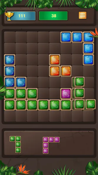 Block Puzzle на телефон — скачать мод: Без рекламы и бесконечные ходы — скриншот 1 Block Puzzle на телефон — скачать мод: Без рекламы и бесконечные ходы — скриншот 1