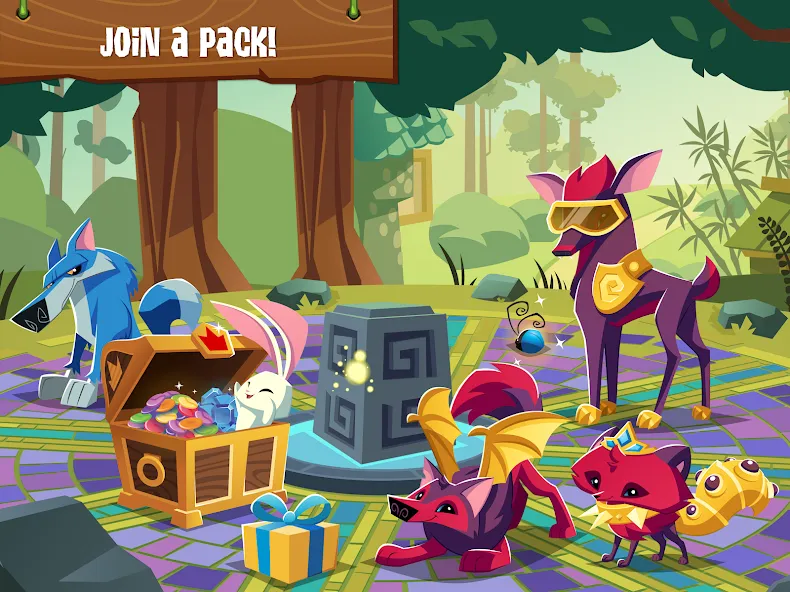 Скачать Animal Jam — Безлимитные сапфиры и открытая одежда — скриншот 2 Скачать Animal Jam — Безлимитные сапфиры и открытая одежда — скриншот 2