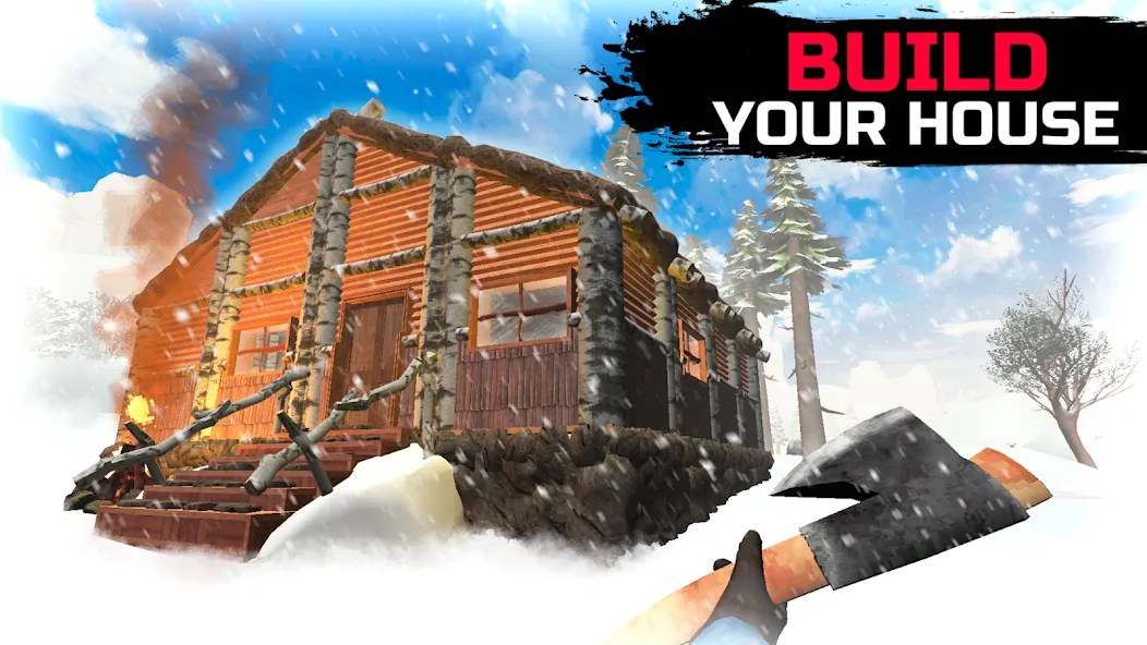 WinterCraft: Survival Forest — последняя версия с модом (Выживание в зимнем лесу) — скриншот 1