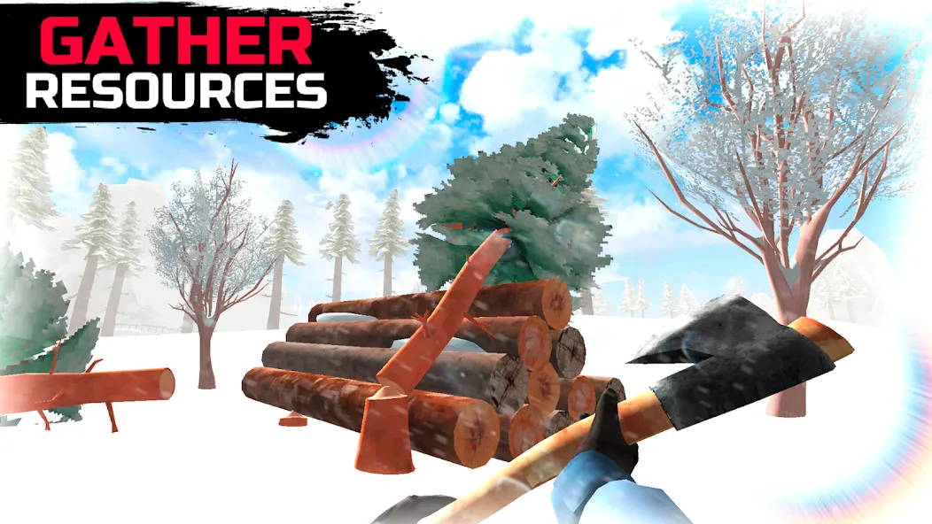 WinterCraft: Survival Forest — последняя версия с модом (Выживание в зимнем лесу) — скриншот 4