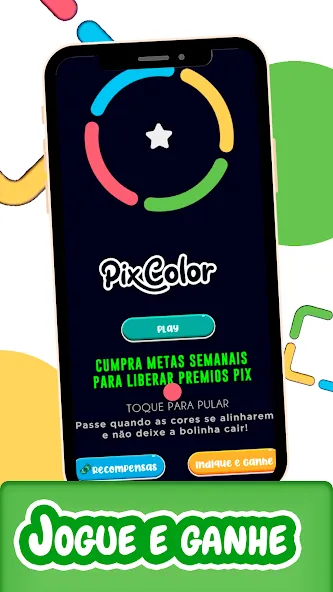 Pix Color - Jogue e Ganhe MOD APK скачать на Андроид — Recompensas ilimitadas e níveis desbloqueados — скриншот 1