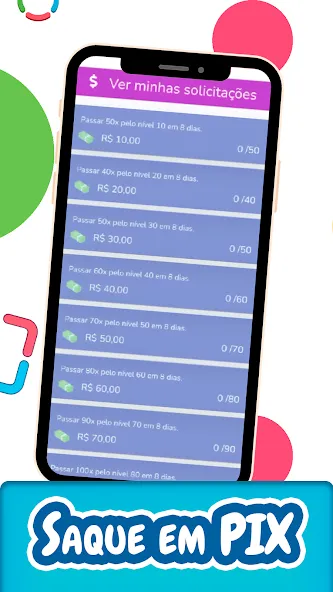 Pix Color - Jogue e Ganhe MOD APK скачать на Андроид — Recompensas ilimitadas e níveis desbloqueados — скриншот 2