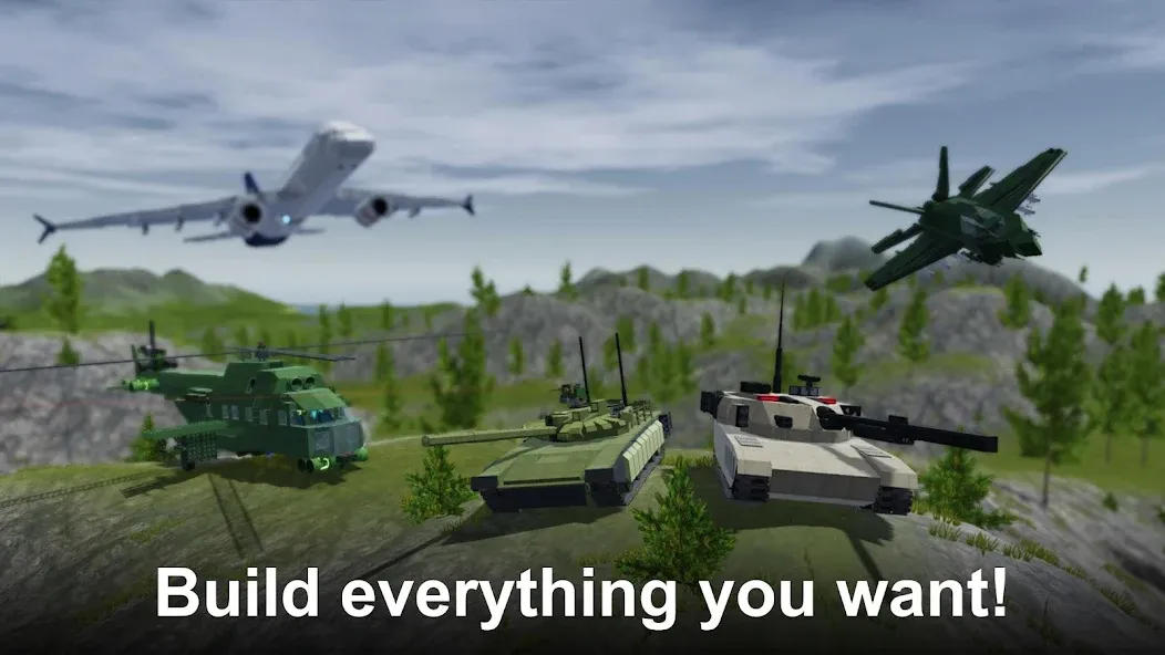 Sandbox World - 3D mechanics MOD APK скачать на Андроид — Песочница с 3d механиками — скриншот 1
