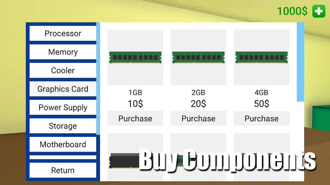 PC Simulator взлом APK — Безлимитные деньги и все улучшения — скриншот 3 PC Simulator взлом APK — Безлимитные деньги и все улучшения — скриншот 3
