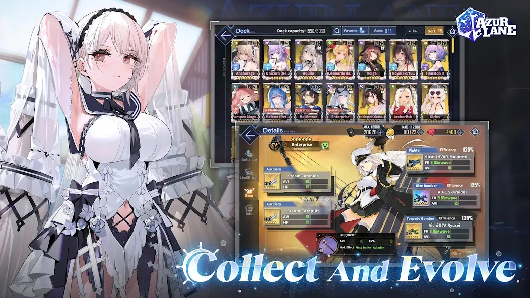 Azur Lane взломанный APK — Неограниченные ресурсы и усиленный флот — скриншот 2 Azur Lane взломанный APK — Неограниченные ресурсы и усиленный флот — скриншот 2