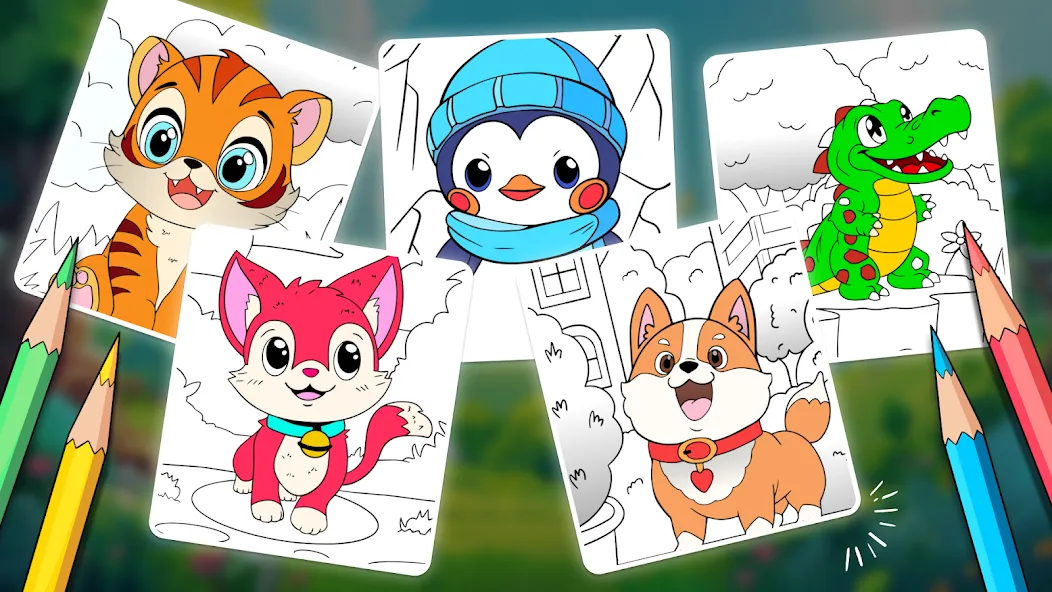 Скачать Animal coloring pages — Все раскраски разблокированы — скриншот 2