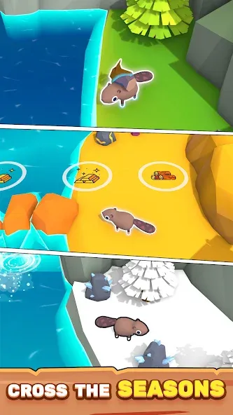 Beaver Builder MOD APK скачать на Андроид — Безлимитные ресурсы и открыты все уровни — скриншот 5 Beaver Builder MOD APK скачать на Андроид — Безлимитные ресурсы и открыты все уровни — скриншот 5