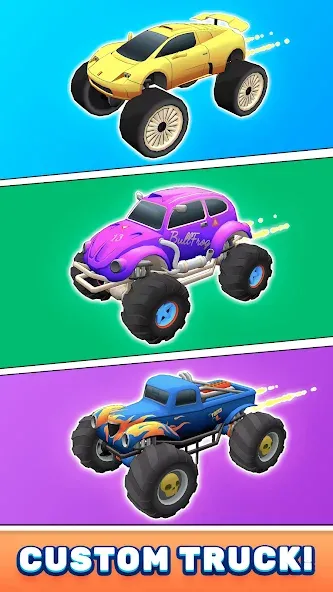 Скачать Monster Truck Rampage бесплатно — Безлимитные деньги и усиленные машины — скриншот 4 Скачать Monster Truck Rampage бесплатно — Безлимитные деньги и усиленные машины — скриншот 4