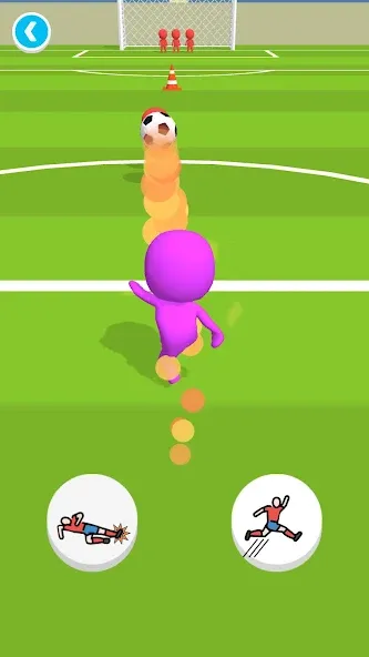 Soccer Runner на телефон — скачать мод: Без рекламы и бесконечные монеты — скриншот 2
