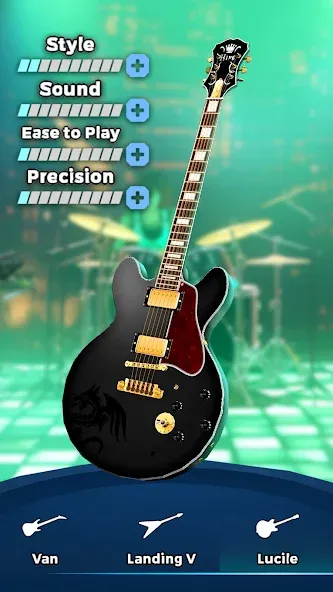 Скачать Guitar Band: Rock Battle последней версии — Безлимитные деньги и все песни открыты — скриншот 2 Скачать Guitar Band: Rock Battle последней версии — Безлимитные деньги и все песни открыты — скриншот 2