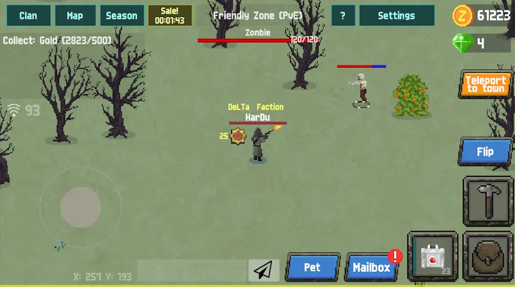 Zombix Online взломанный APK — Много денег и ресурсов — скриншот 3 Zombix Online взломанный APK — Много денег и ресурсов — скриншот 3