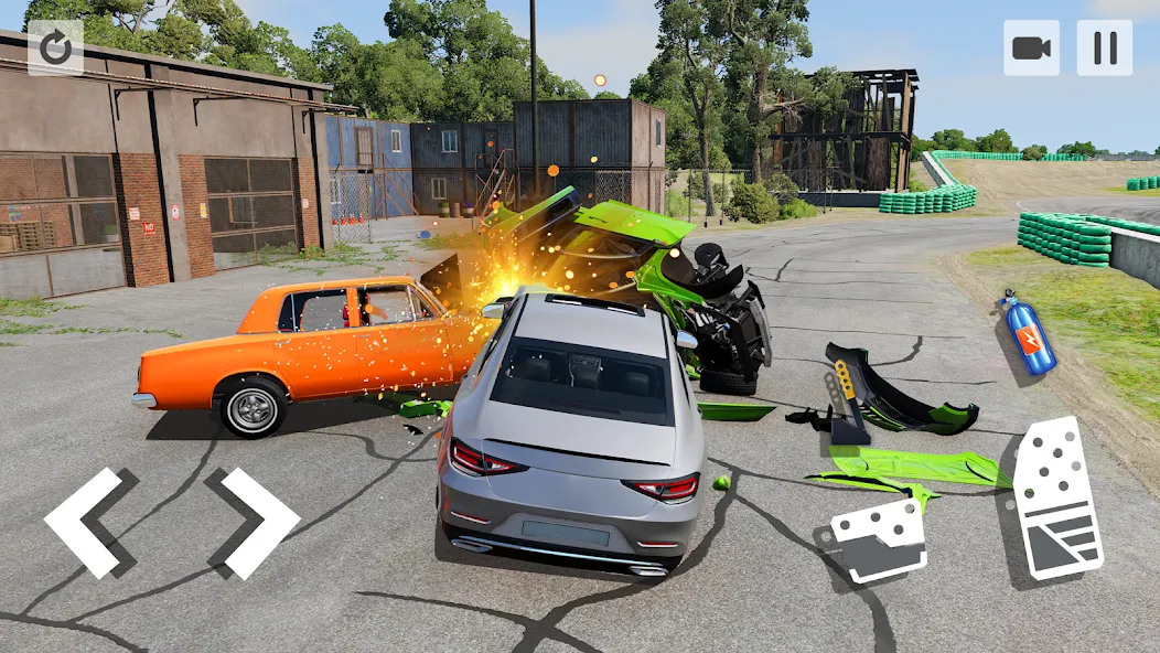 Car Crash Game на телефон — скачать мод: Разблокированы все машины и трассы — скриншот 2