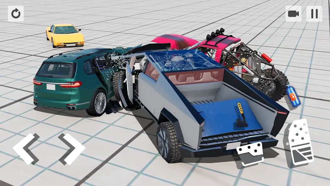 Car Crash Game на телефон — скачать мод: Разблокированы все машины и трассы — скриншот 4