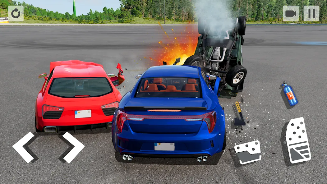 Car Crash Game на телефон — скачать мод: Разблокированы все машины и трассы — скриншот 5