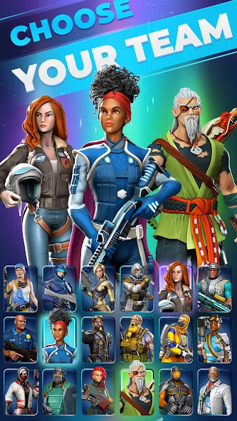Zombie Horde: Heroes FPS & RPG — последняя версия с модом (Безлимитные ресурсы и все герои) — скриншот 1