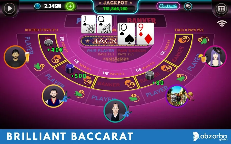 Baccarat взломанный APK — Безлимитные фишки и выигрышные ставки — скриншот 1 Baccarat взломанный APK — Безлимитные фишки и выигрышные ставки — скриншот 1