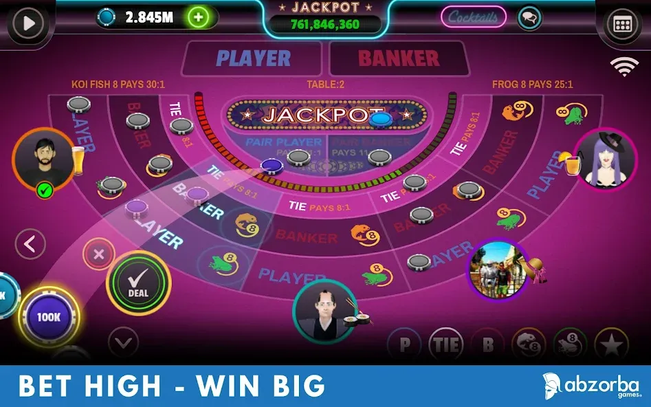 Baccarat взломанный APK — Безлимитные фишки и выигрышные ставки — скриншот 2 Baccarat взломанный APK — Безлимитные фишки и выигрышные ставки — скриншот 2
