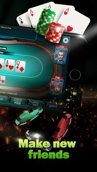 Live Poker Tables–Texas holdem MOD APK скачать на Андроид — Безлимитные фишки и все столы — скриншот 2 Live Poker Tables–Texas holdem MOD APK скачать на Андроид — Безлимитные фишки и все столы — скриншот 2