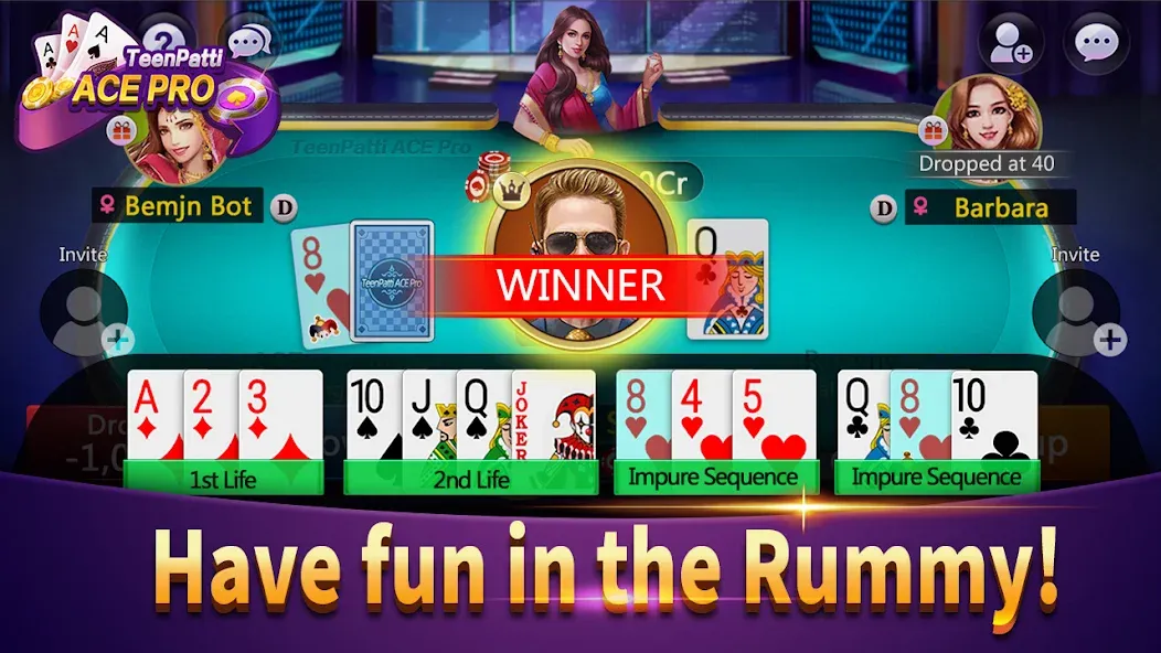 Скачать Teenpatti Ace Pro -poker,rummy последней версии — Безлимитные фишки и карты — скриншот 4 Скачать Teenpatti Ace Pro -poker,rummy последней версии — Безлимитные фишки и карты — скриншот 4