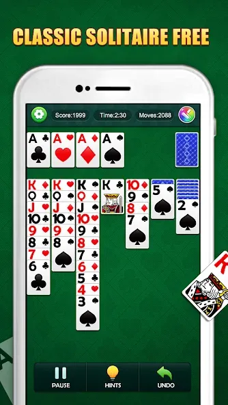 Скачать Solitaire Puzzle : Card Jigsaw на Андроид с модом — Безлимитные подсказки и открыты все уровни — скриншот 1 Скачать Solitaire Puzzle : Card Jigsaw на Андроид с модом — Безлимитные подсказки и открыты все уровни — скриншот 1