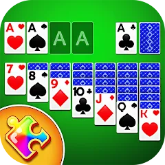 Скачать Solitaire Puzzle : Card Jigsaw на Андроид с модом — Безлимитные подсказки и открыты все уровни