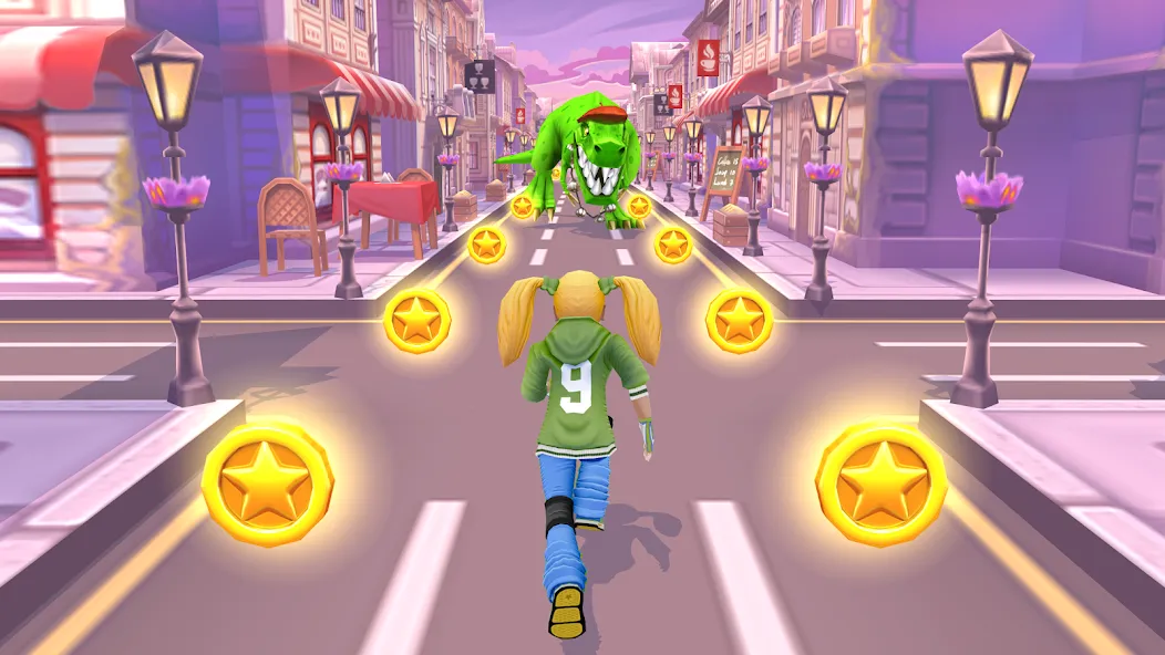 Angry Gran Run - Running Game на телефон — скачать мод: Безлимитные монеты и ускорение бега — скриншот 2