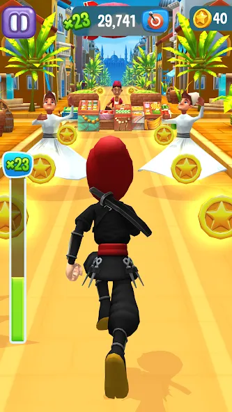 Angry Gran Run - Running Game на телефон — скачать мод: Безлимитные монеты и ускорение бега — скриншот 3