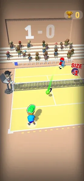 Deuce Hit! (Tennis] MOD APK: Безлимитные теннисные мячи и энергия — скриншот 3