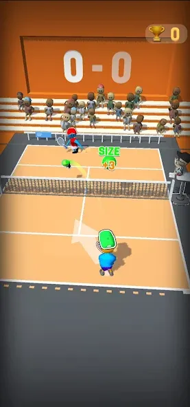 Deuce Hit! (Tennis] MOD APK: Безлимитные теннисные мячи и энергия — скриншот 4