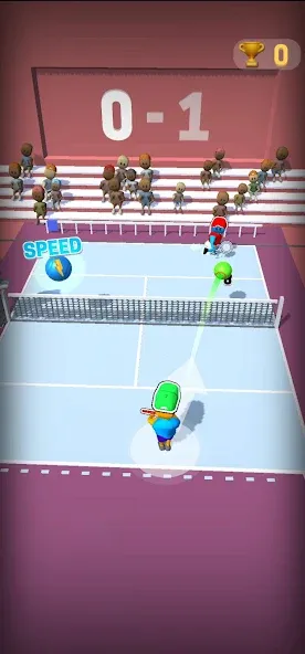 Deuce Hit! (Tennis] MOD APK: Безлимитные теннисные мячи и энергия — скриншот 5