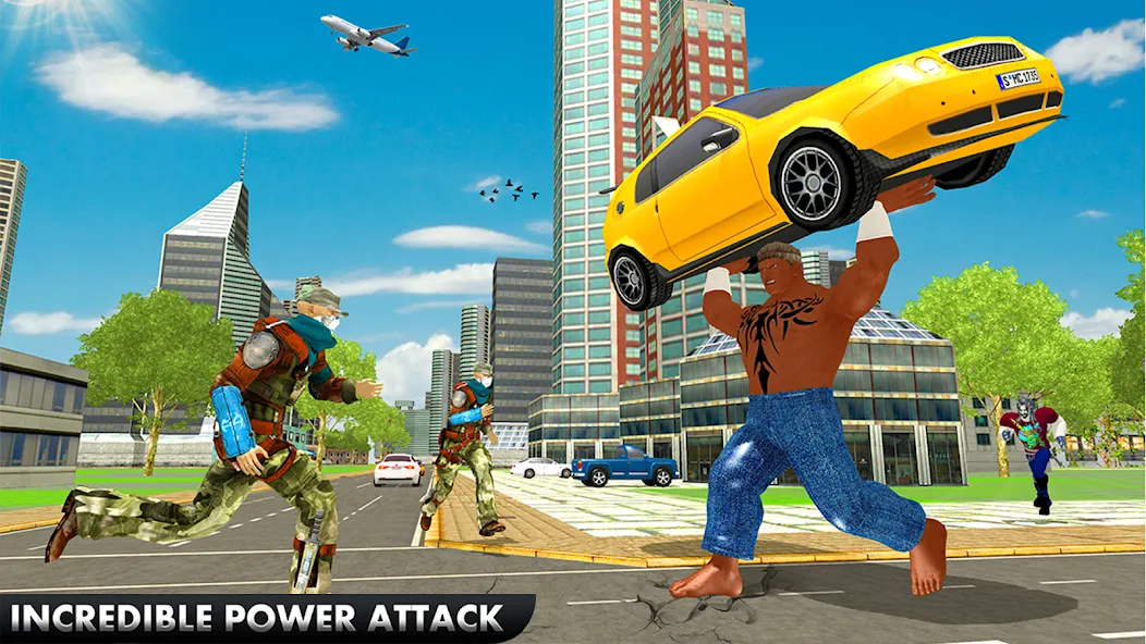 Black Monster Hero City Battle — Безлимитное здоровье и мощные атаки, скачать мод APK — скриншот 3