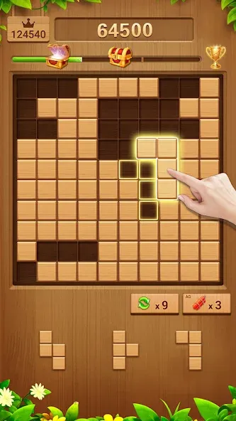 Wood Block Puzzle Addictive взломанный APK — Безлимитные подсказки и бустеры — скриншот 4 Wood Block Puzzle Addictive взломанный APK — Безлимитные подсказки и бустеры — скриншот 4